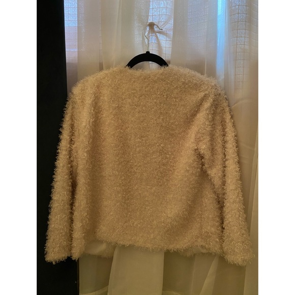 Teddy style H&M lined cardigan/light jacket - Picture 3 of 4